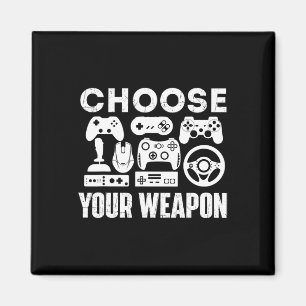 Deine Waffe - Gamer Videospiel Liebhaber Gaming Magnet