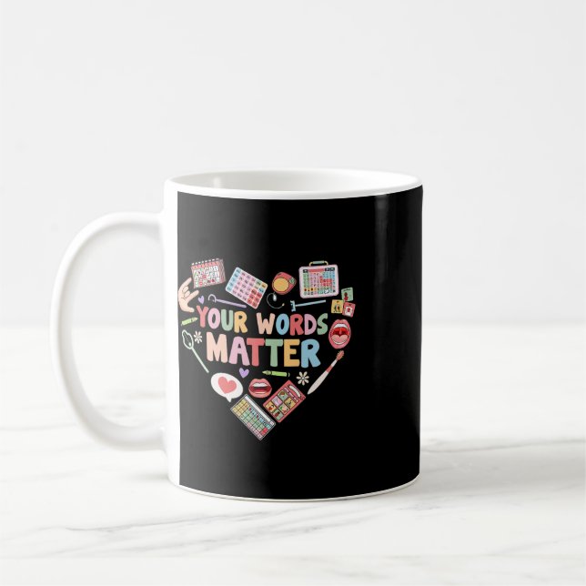 Deine Worte Problem Sprachtherapie Sprachpathologi Kaffeetasse (Links)
