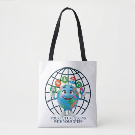 Deine Zukunft Deine Schritte Tag der Erde Tasche