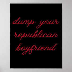 Deinen republikanischen Freund abservieren Protest Poster