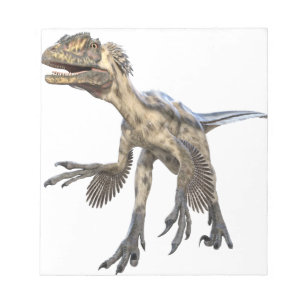 Deinonychus Dinosaurieraufladung Notizblock
