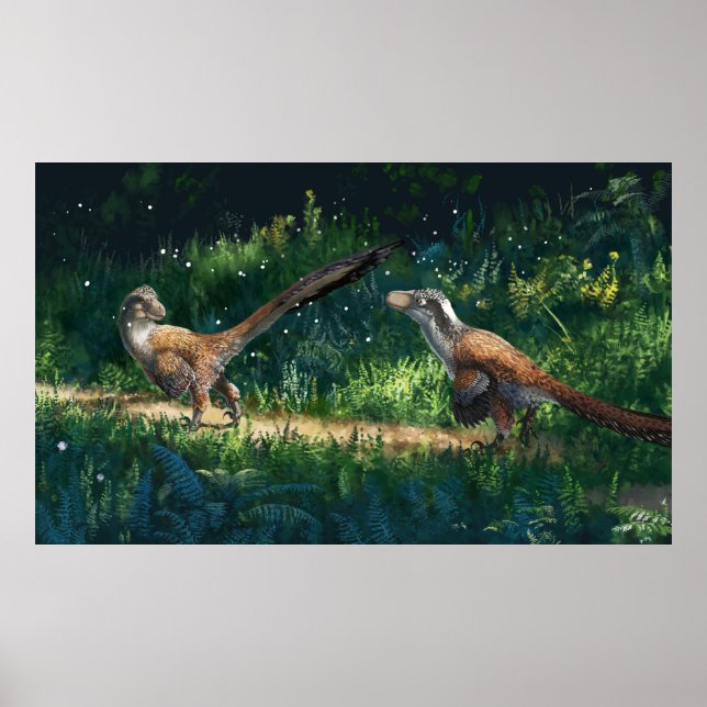 Deinonychus Pair Poster (Vorne)