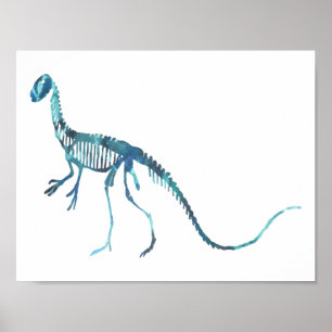 deinonychus Skelett Poster