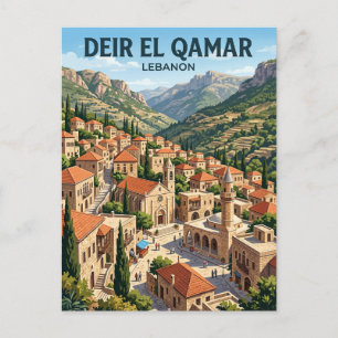 Deir el Qamar Libanon Postkarte