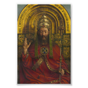 Deity begeistert, Christus, das Gent-Altarpiece Fotodruck