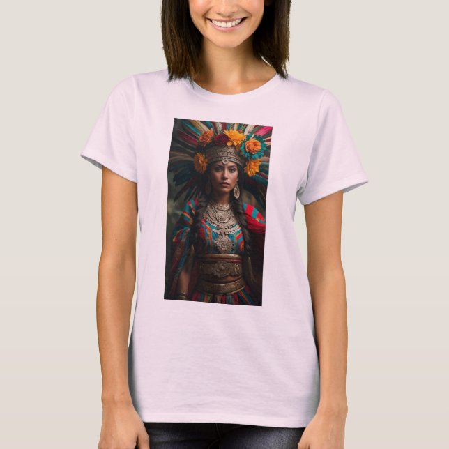 Deity Xochiquetzal - Mexican Aztec Mythology T-Shirt (Vorderseite)
