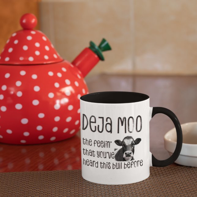 Deja Moo - Sie haben den Bull schon einmal gehört Kaffeetasse (Von Creator hochgeladen)