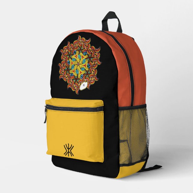 "Déjà Vu" Bedruckter Rucksack (Rückseitige Ecke Rechts)