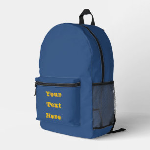 Deja Vu Blue Spring Season Solid Color Bedruckter Rucksack