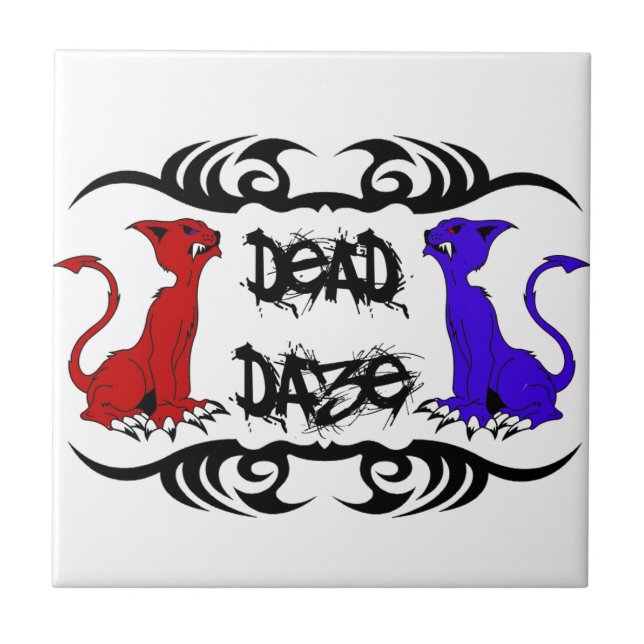 Deja Vu Cat Fliese (Vorderseite)