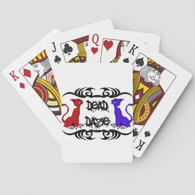 Deja Vu Cat Spielkarten (Rückseite)