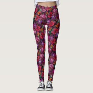 Déjà vu zerstörte BlumenLeggings Leggings