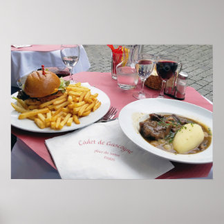 Déjeuner à Paris France Poster