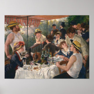 Déjeuner de la fête nautique par Renoir - Poster