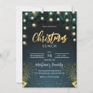 Déjeuner de Noël Invitations Fête