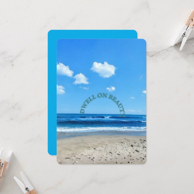 Déjeuner du jour de la Terre - Invitation (Devant/Arrière en situation)