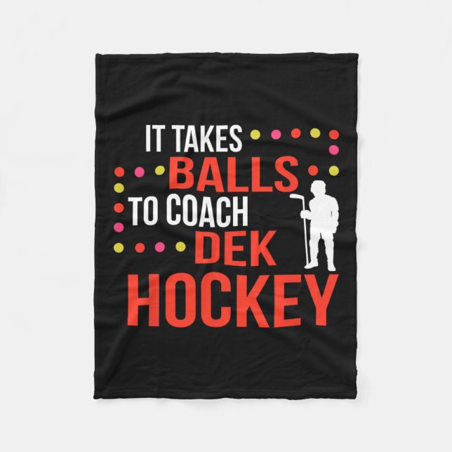 Dek Hockey Coach Fleecedecke (Vorderseite)