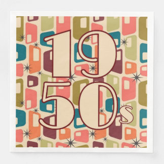 Dekade-Design der 1950er Jahre Serviette