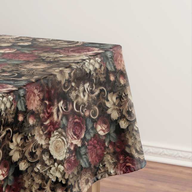 Dekadent Devilry - Gothic Medium Muster Tischdecke (Beispiel)