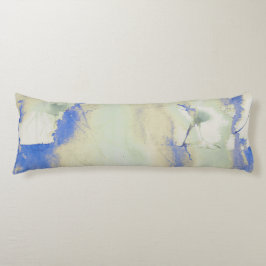 Dekadenz Wasserfarbe in hellgrün und blau Seitenschläferkissen