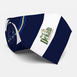 DeKalb (Illinois) Stadtflagge Neck Tie Krawatte