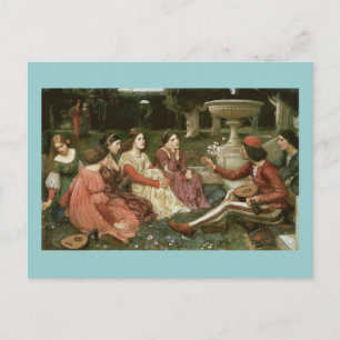 Dekameron von John William Waterhouse (1916) Postkarte