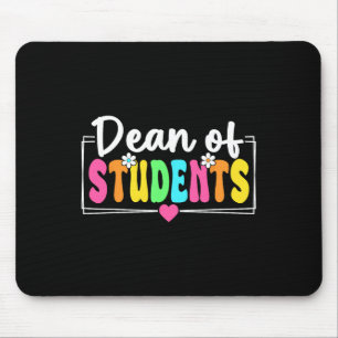 Dekan für Studenten Zurück zur Schule Lehrer Schül Mousepad