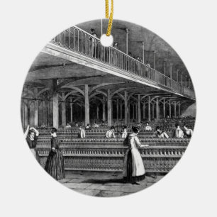 Dekan Mills - der Verdoppelungs-Raum, 1851 (litho) Keramikornament