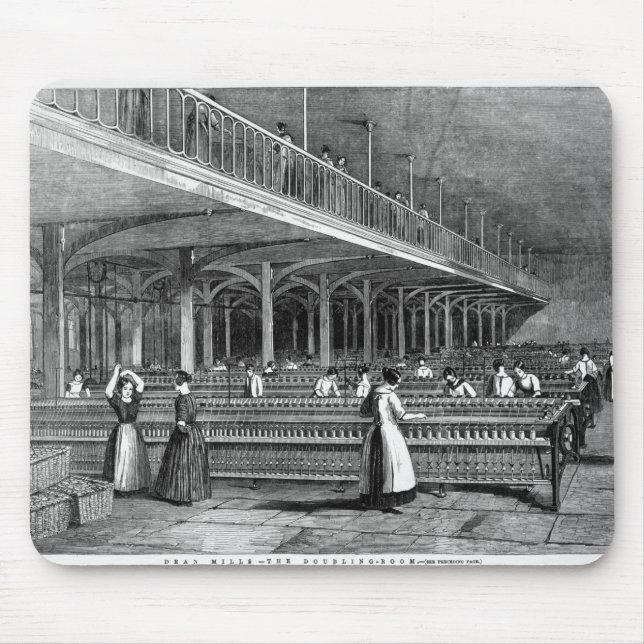 Dekan Mills - der Verdoppelungs-Raum, 1851 (litho) Mousepad (Vorne)