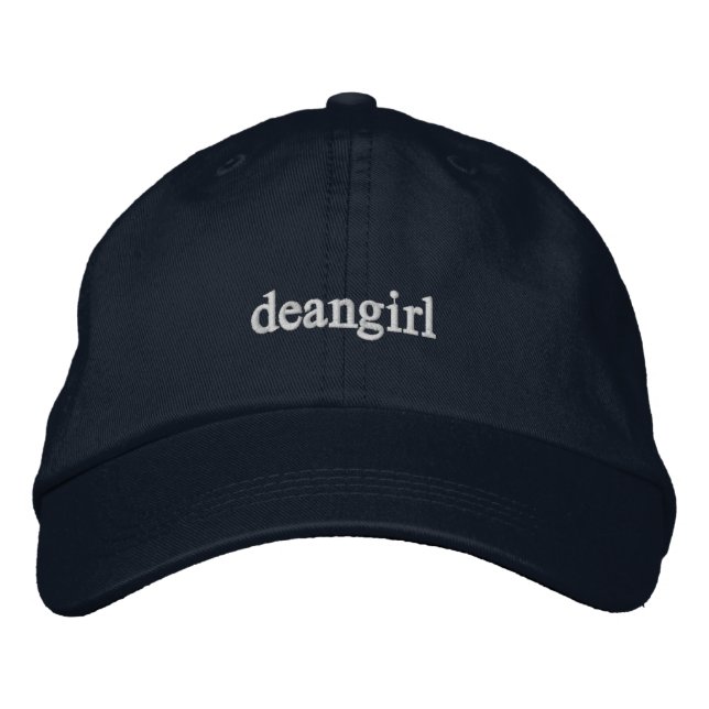 Dekangirl Bestickte Baseballkappe (Vorderseite)
