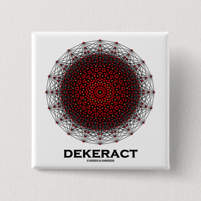 Dekerat (10-Dimensional Hypercube) Button (Vorderseite)