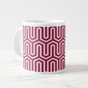 Deko - ägyptisches Motiv - bordeauxrot und rosa Jumbo-Tasse