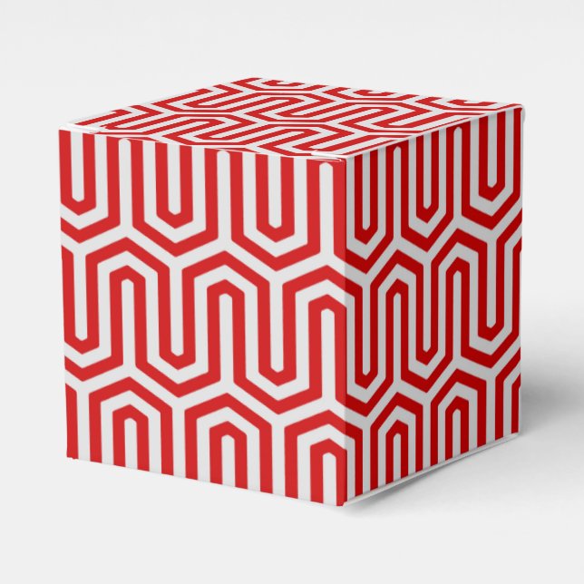 Deko Ägyptisches Motiv - rot und grau Geschenkschachtel (Vorderseite)