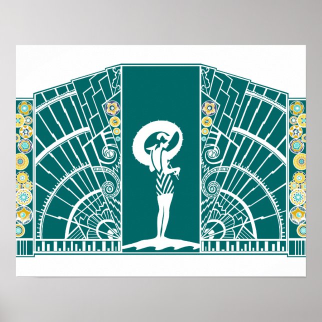 DEKO am Meer in Türkis und Gelb (Vorne)