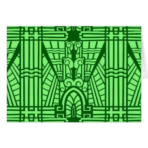 Deko Architectural Pattern, Light Jade Green