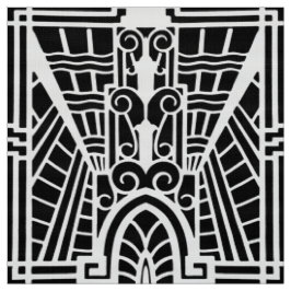 Deko-Architekturmuster, Schwarzweiss Stoff