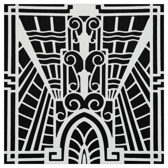 Deko-Architekturmuster, Schwarzweiss Stoff (Muster)