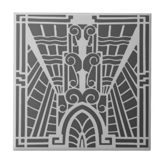 Deko-Architekturmuster, silbernes Grau/Grau Fliese