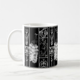 Deko aus Schwarz und Weiß, individuell anpassbar Kaffeetasse