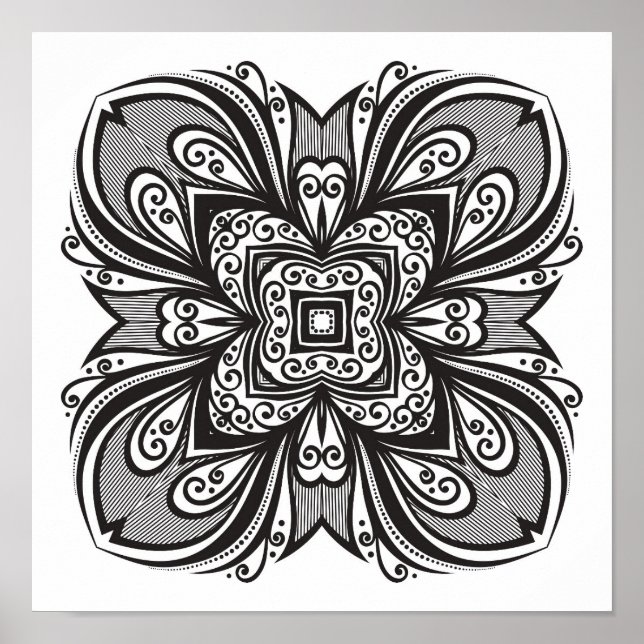 Deko Black Square Inspiriert 2 (Vorne)