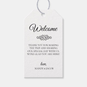 Deko Blüh Wedding Welcome Bag Geschenkanhänger