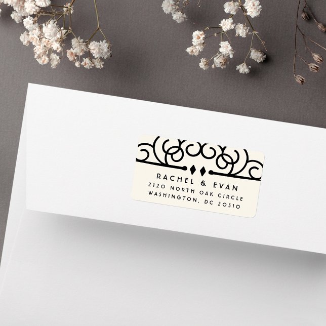 Deko Blühte Oversifizierte Rücksendeadresse | Elfe Adressaufkleber (Von Creator hochgeladen)