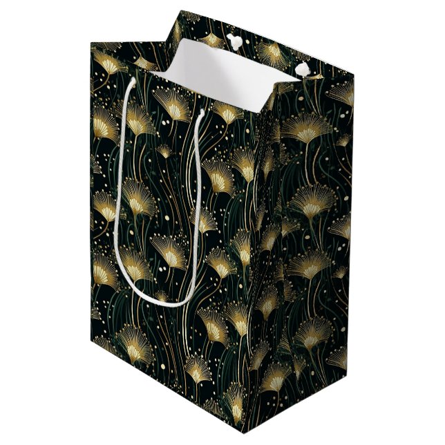 Deko Blütenblüte Mittlere Geschenktüte (Vorderseite Schrägansicht)