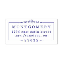 Deko Border Familienname Rücksendeadresse