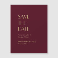 Deko | Burgundy Wedding Save the Date