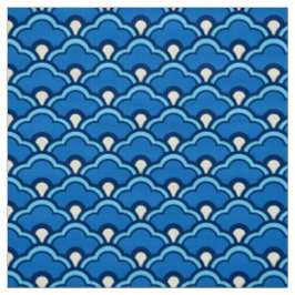 Deko-chinesische Kamm-Muscheln, Ozean-Blau und Stoff