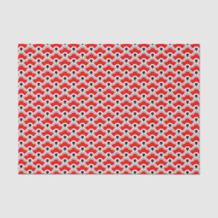Deko-chinesische Kamm-Muscheln, Rot, Grau, Seidenpapier