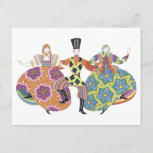 Deko Dancers Postkarte