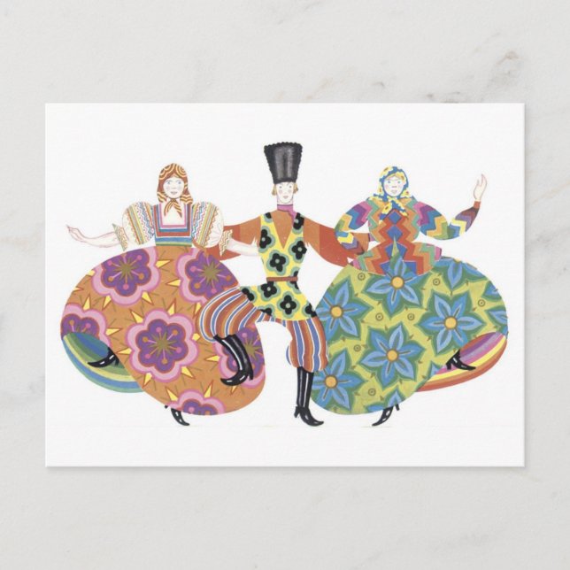 Deko Dancers Postkarte (Vorderseite)