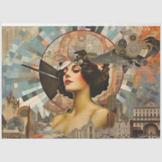 Deko-Deko der 1920er Jahre Vintag Seidenpapier